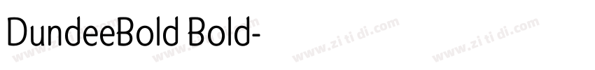 DundeeBold Bold字体转换